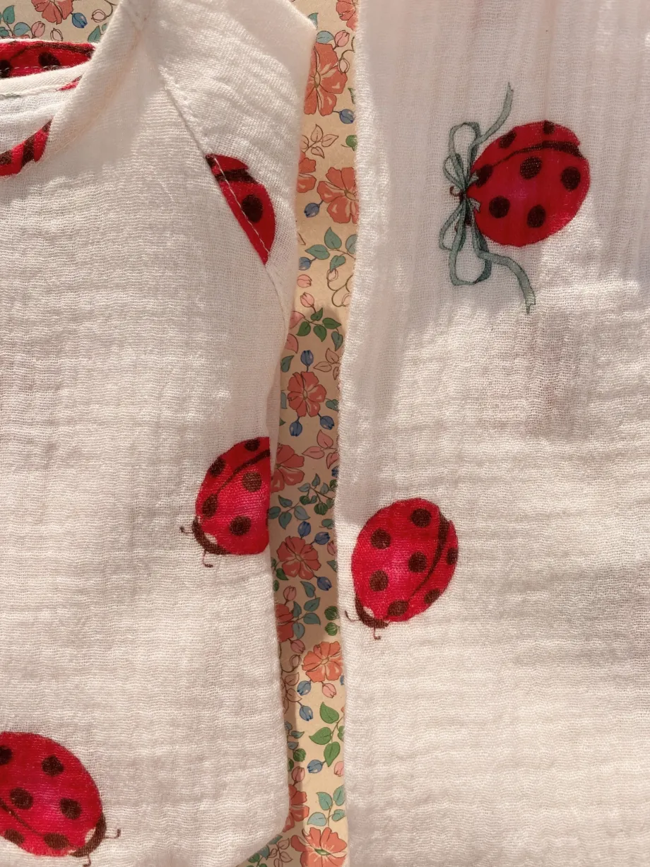 Outlet Konges Sløjd Coco ladybug bluse - ladybug bow ladybugbow