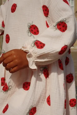 Discount Konges Sløjd Coco ladybug kjole - ladybug bow ladybugbow