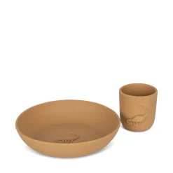 Cheap Konges Sløjd dino kop og tallerken - almond