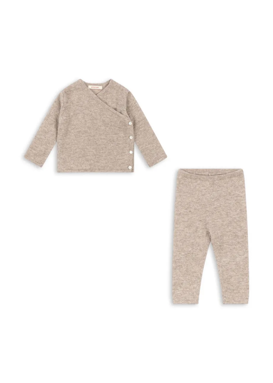 Flash Sale Konges Sløjd dio cashmere sæt - CAMEL MELANGE camelmelange