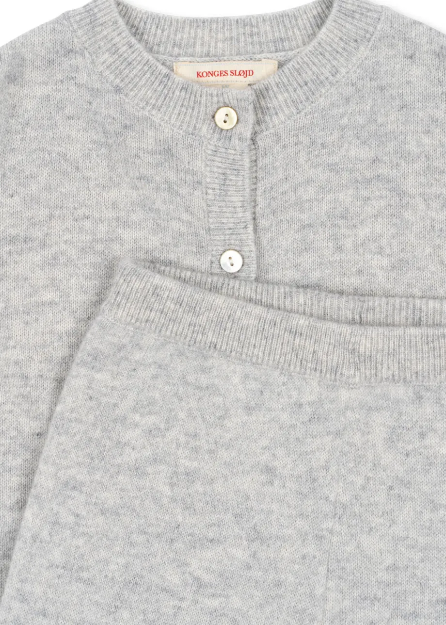 Best Sale Konges Sløjd dio cashmere sæt - LIGHT GREY MELANGE lightgreymelange