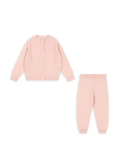 Best Konges Sløjd dio cashmere sæt - ROSE MELANGE rosemelange