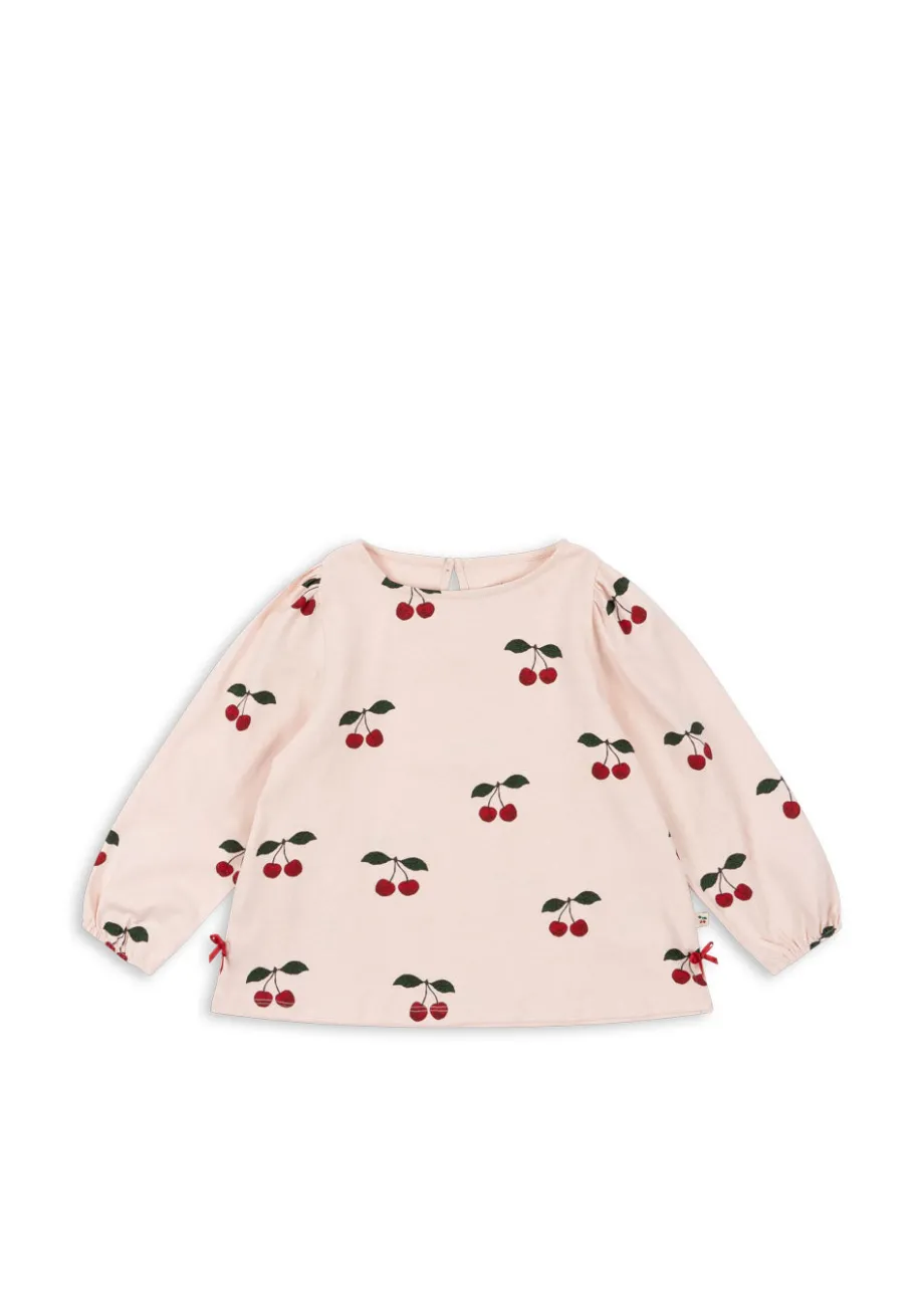 Store Konges Sløjd Drey bluse - MA GRANDE CERISE PEONY magrandecerisepeony