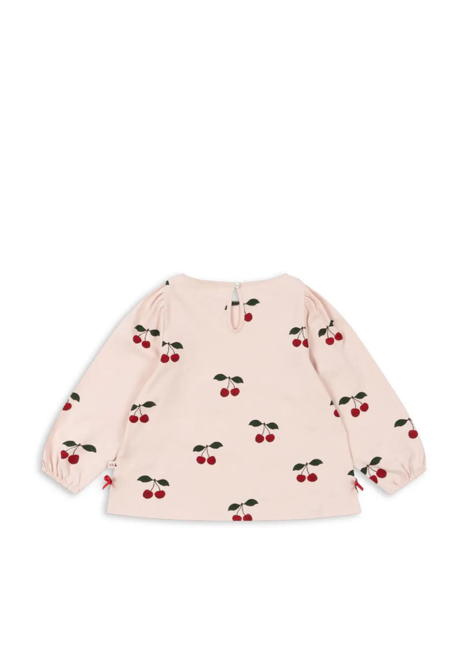 Store Konges Sløjd Drey bluse - MA GRANDE CERISE PEONY magrandecerisepeony