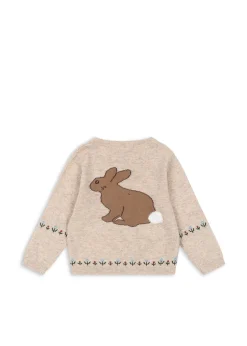 Store Konges Sløjd ELI CARDIGAN - OFF WHITE MELANGE offwhitemelange