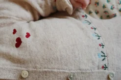 Store Konges Sløjd ELI CARDIGAN - OFF WHITE MELANGE offwhitemelange