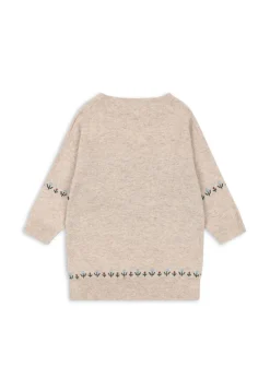 Discount Konges Sløjd ELI KJOLE - OFF WHITE MELANGE offwhitemelange