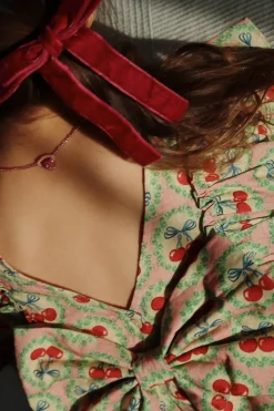 Clearance Konges Sløjd Evia kjole - cherry bow cherrybow