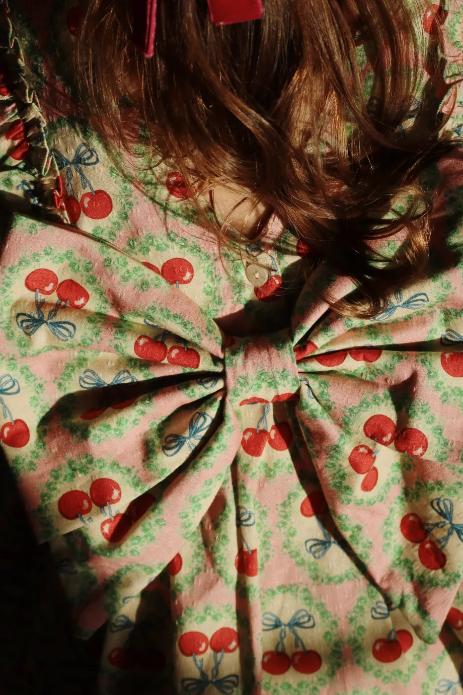 Clearance Konges Sløjd Evia kjole - cherry bow cherrybow