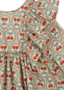 Clearance Konges Sløjd Evia kjole - cherry bow cherrybow