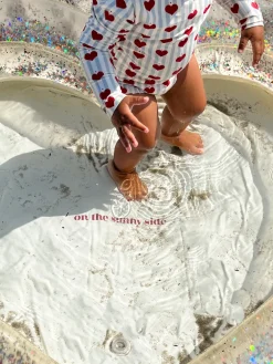 Best Sale Konges Sløjd hjerte badebassin - TRANSPARENT CREAM transparentcream