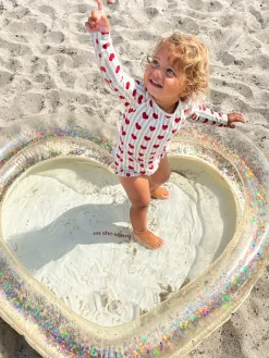 Best Sale Konges Sløjd hjerte badebassin - TRANSPARENT CREAM transparentcream