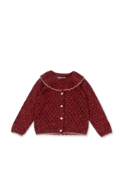 New Konges Sløjd Holiday cardigan - red dahlia reddahlia