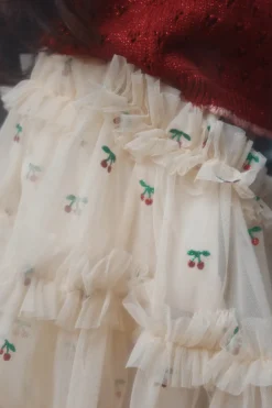 New Konges Sløjd Holiday cardigan - red dahlia reddahlia