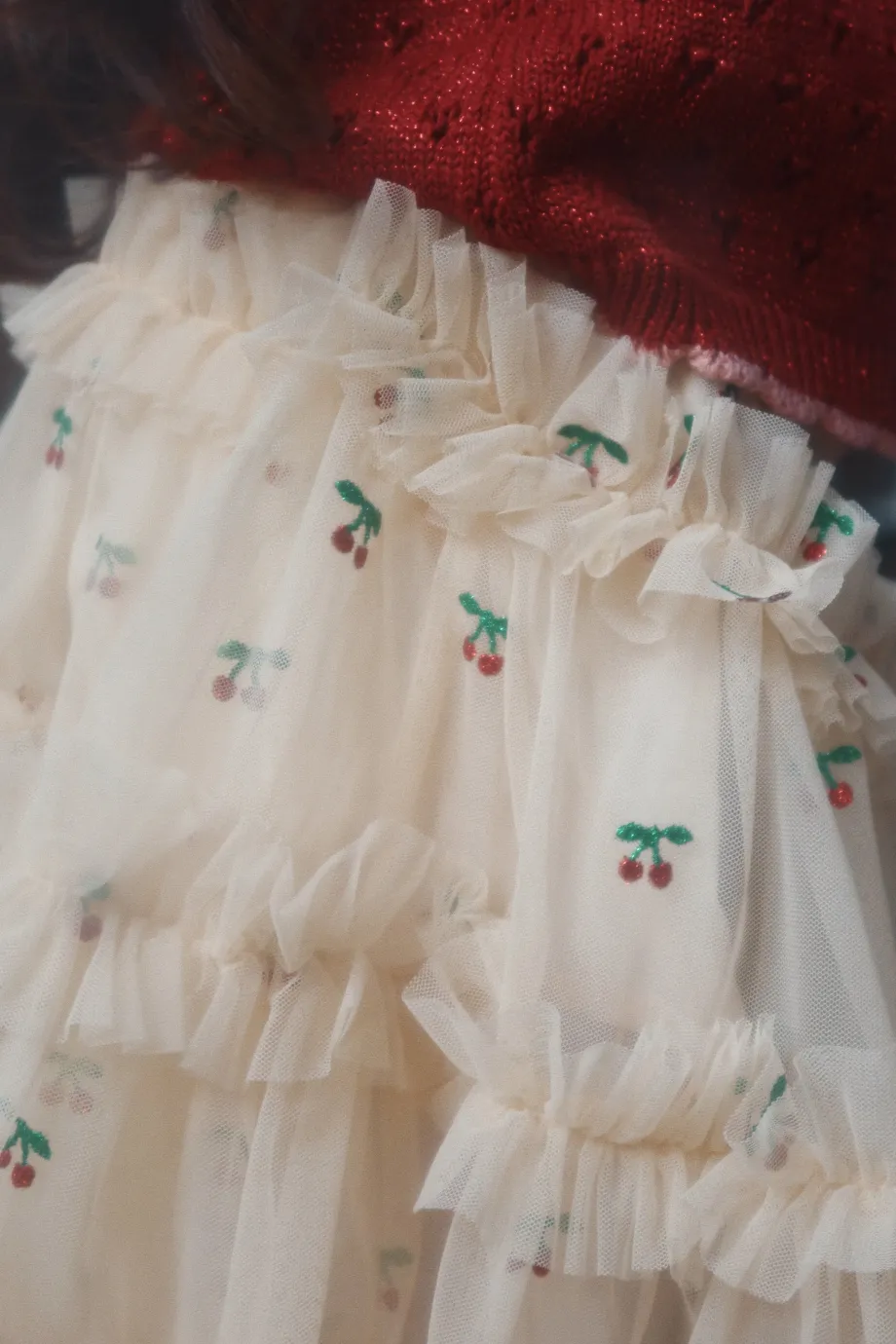 New Konges Sløjd Holiday cardigan - red dahlia reddahlia