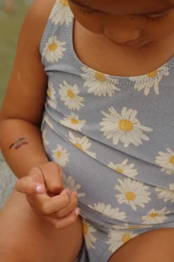 Online Konges Sløjd jade badedragt - DAISY BLUE daisyblue