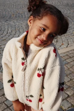 Cheap Konges Sløjd Jody Teddyjakke - cherry