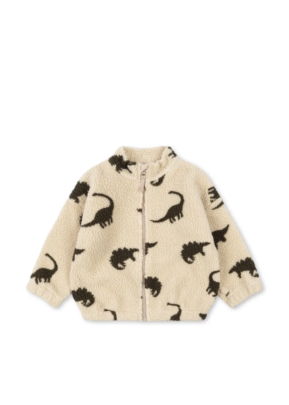 Shop Konges Sløjd Jody Teddyjakke - DINO SILHOUETTE dinosilhouette
