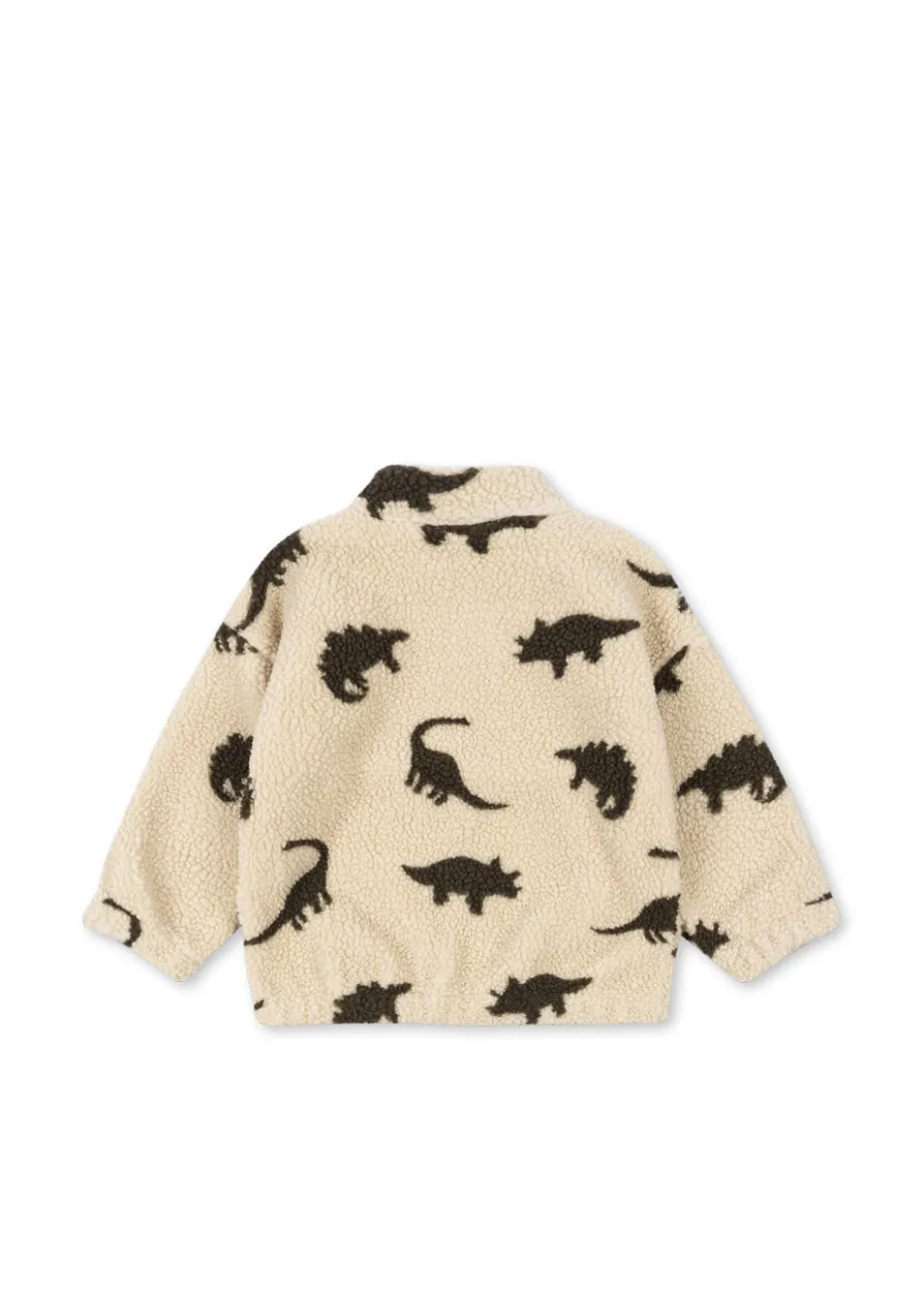 Shop Konges Sløjd Jody Teddyjakke - DINO SILHOUETTE dinosilhouette