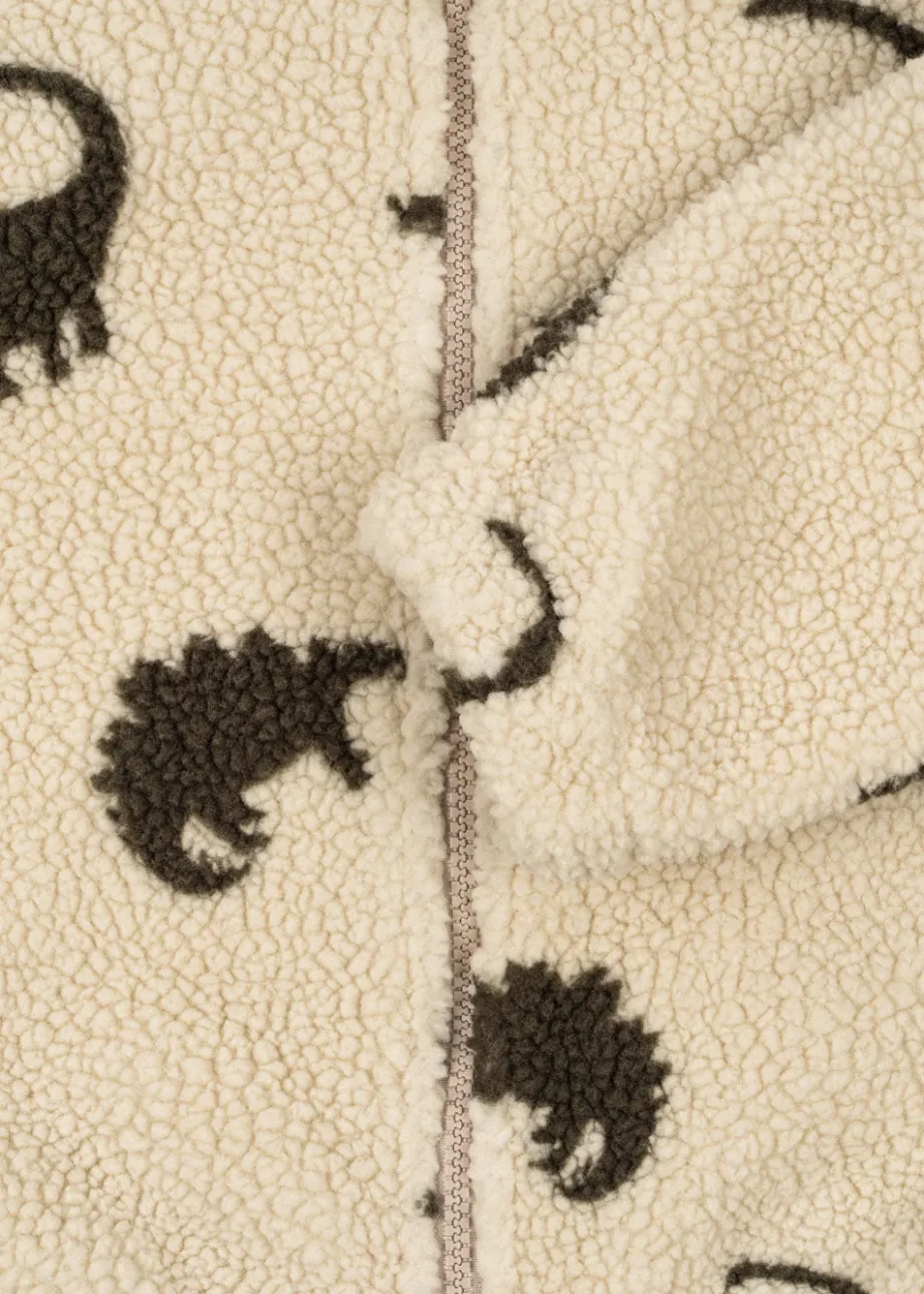 Shop Konges Sløjd Jody Teddyjakke - DINO SILHOUETTE dinosilhouette