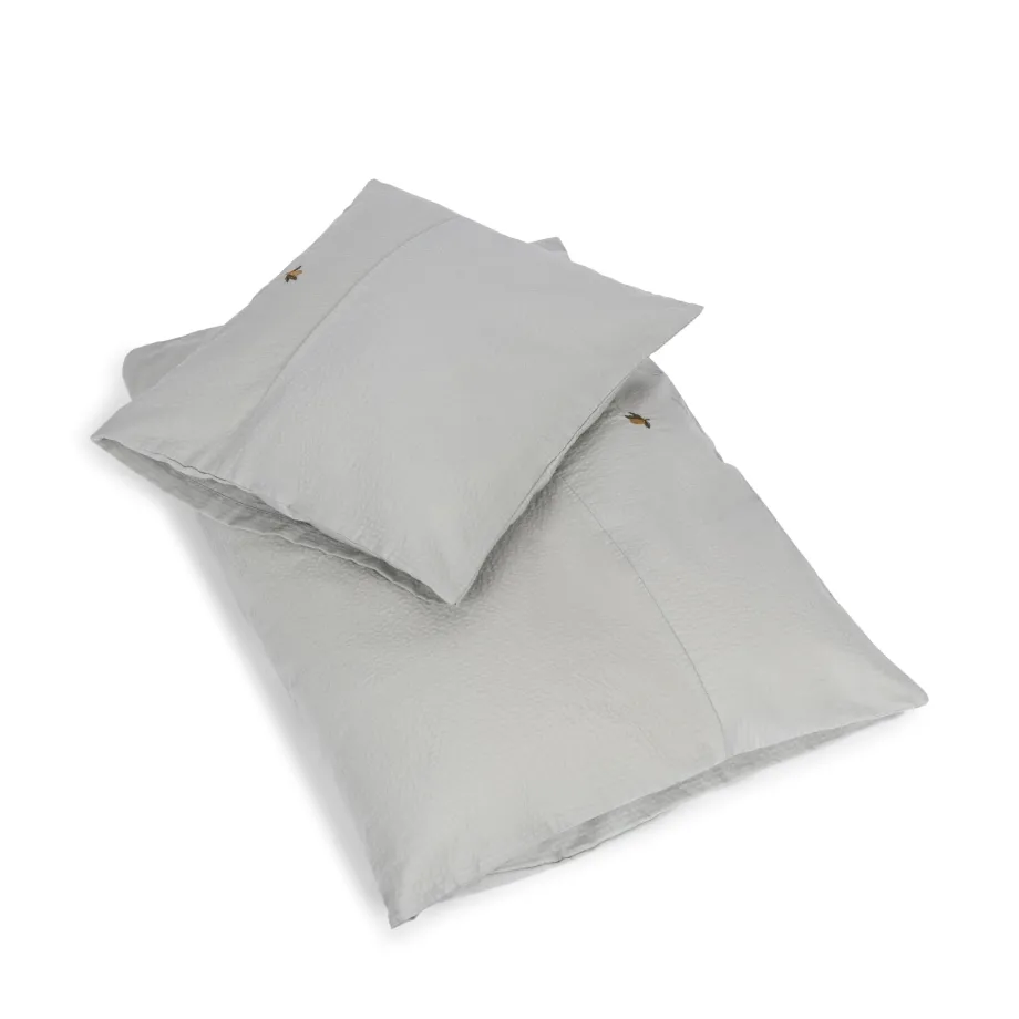 Clearance Konges Sløjd junior sengesæt 100x140 - LIGHT BLUE lightblue