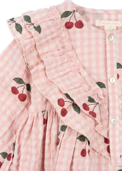 Hot Konges Sløjd kim kjole - CHERRY CHECK cherrycheck