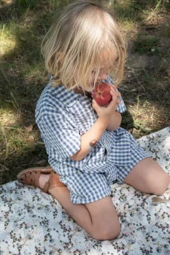 Cheap Konges Sløjd kim kortærmet skjorte - CAPTAINS BLUE CHECK captainsbluecheck