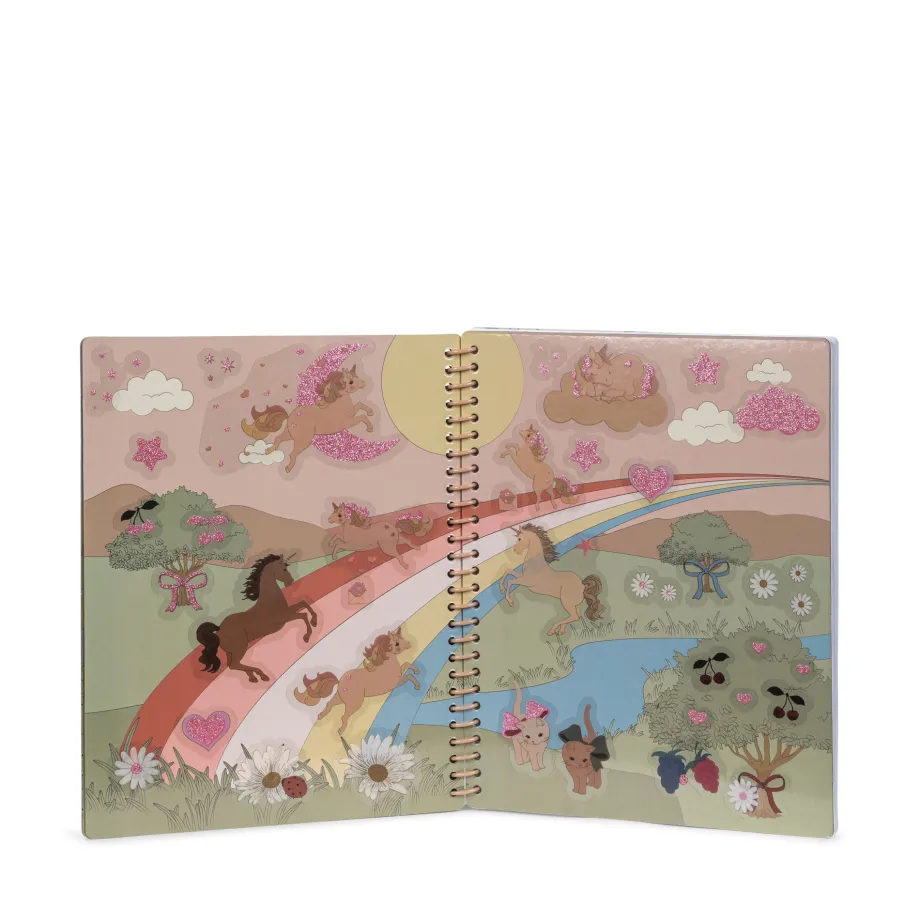 Store Konges Sløjd klistermærkebog - blush