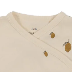 Discount Konges Sløjd langærmet body til nyfødt - lemon