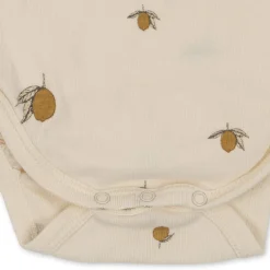 Discount Konges Sløjd langærmet body til nyfødt - lemon