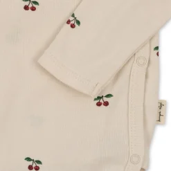 Hot Konges Sløjd langærmet body til nyfødt - cherry