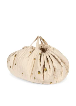 New Konges Sløjd legetæppe med opbevaring - lemon