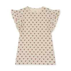 Flash Sale Konges Sløjd lin kjole - CHERRY MOTIF cherrymotif