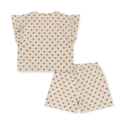 Shop Konges Sløjd lin sæt - CHERRY MOTIF cherrymotif