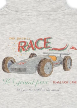 Store Konges Sløjd lou hættetrøje - GREY MELANGE greymelange