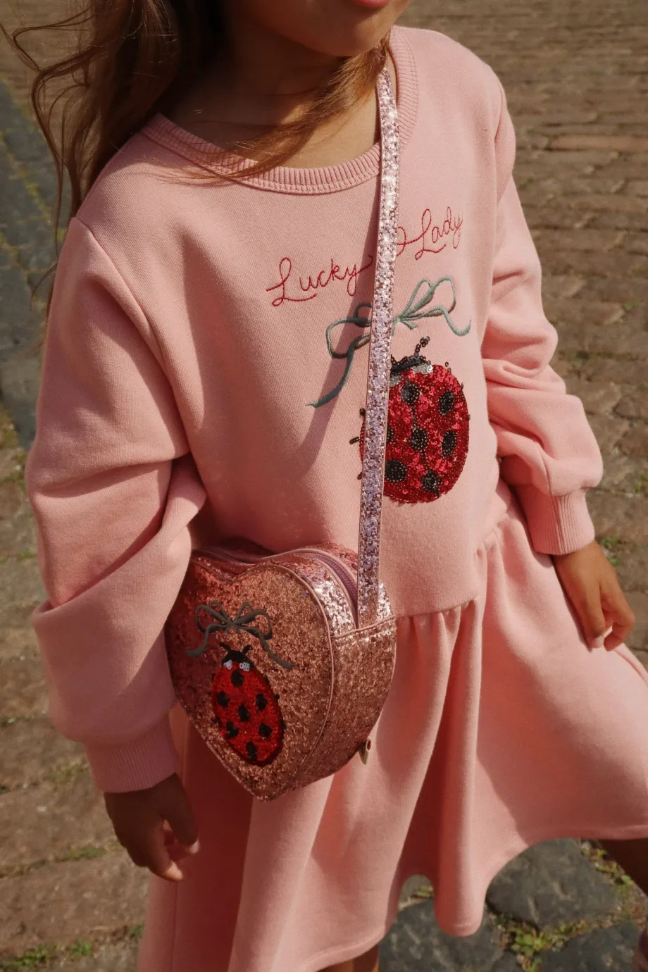 Shop Konges Sløjd Lou ladybug Kjole - ladybug glitter ladybugglitter