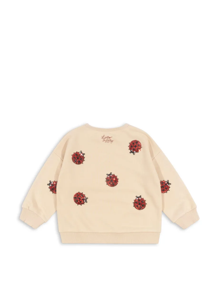 New Konges Sløjd Lou Ladybug Sweatshirt - ladybug glitter ladybugglitter
