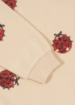 New Konges Sløjd Lou Ladybug Sweatshirt - ladybug glitter ladybugglitter