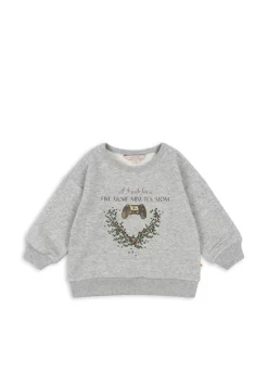 Hot Konges Sløjd lou sweatshirt - grey melange greymelange