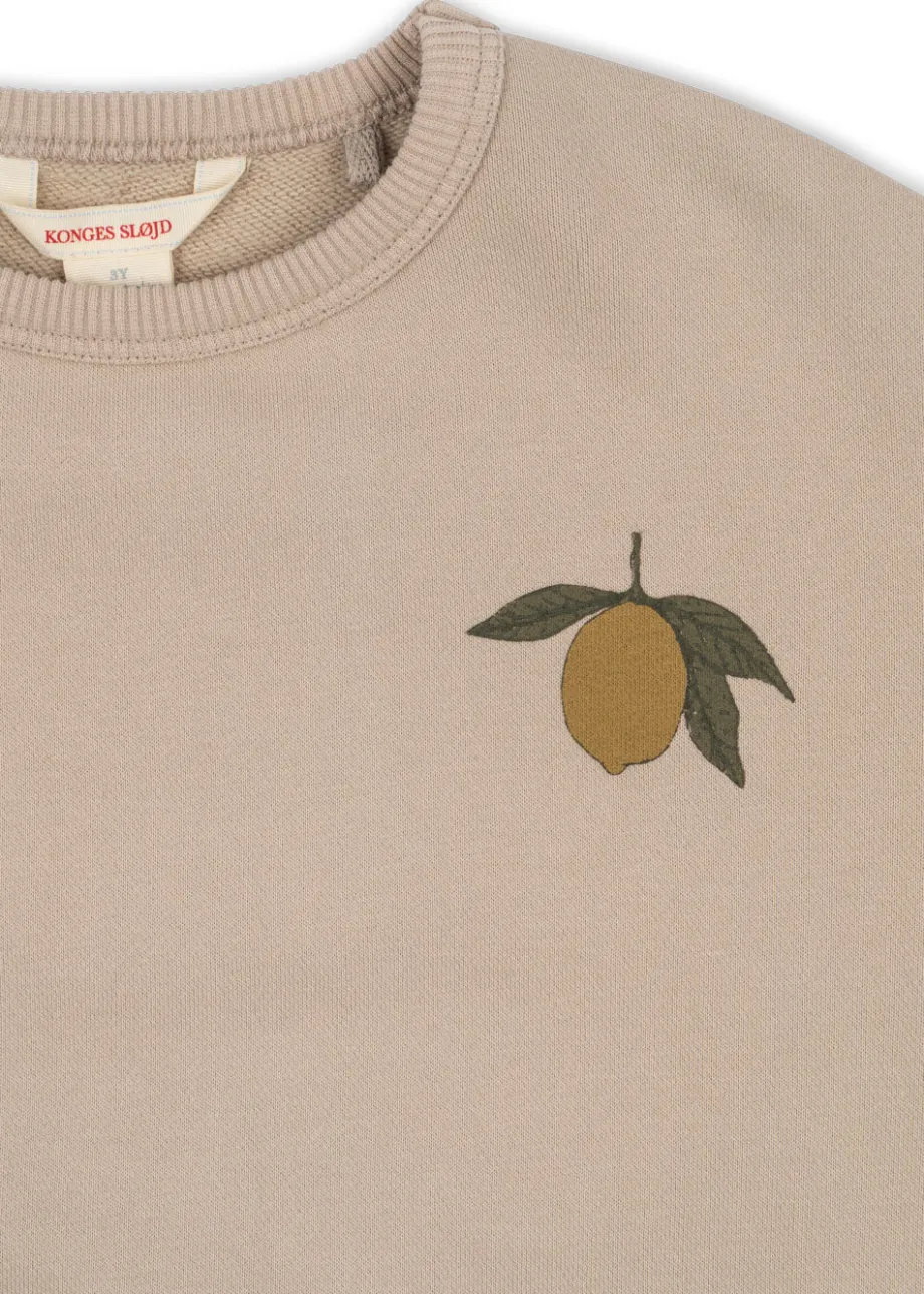 Flash Sale Konges Sløjd lou sweatshirt - OXFORD TAN LEMON oxfordtanlemon