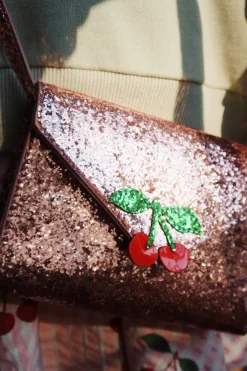 Sale Konges Sløjd LOVE LETTER TASKE - pink glitter pinkglitter