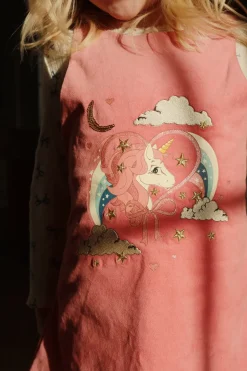 Sale Konges Sløjd Lucky spencer kjole - flamingo plume flamingoplume