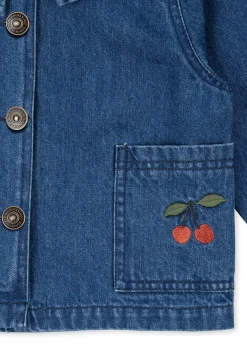 Best Konges Sløjd magot skjorte - DENIM BLUE CHERRY denimbluecherry