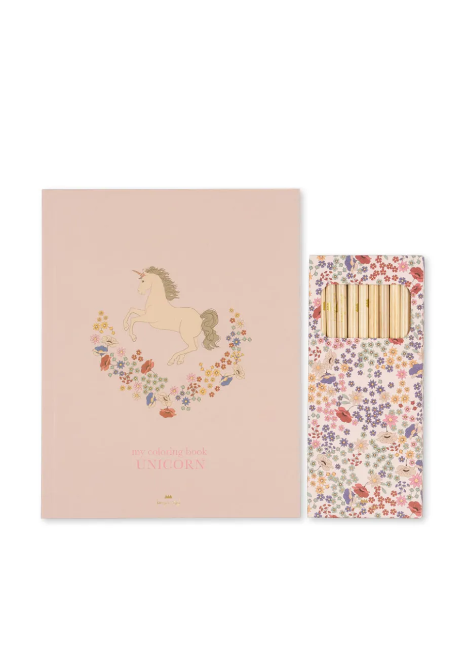 Store Konges Sløjd Malebog - unicorn