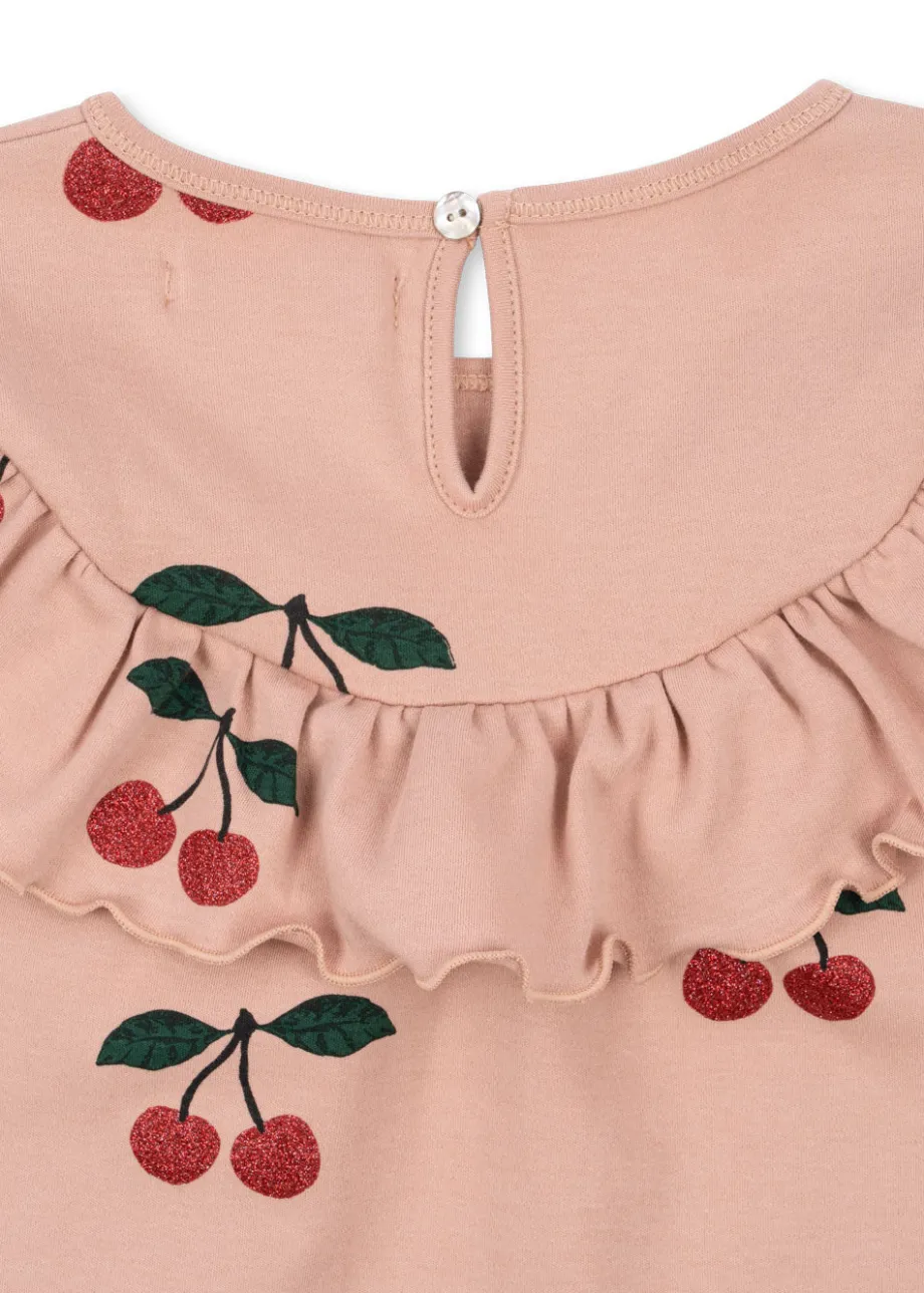 Best Sale Konges Sløjd MALLI GLIMMERBLUSE - MA GRANDE CERISE GLITTER MELLOW magrandeceriseglittermellow