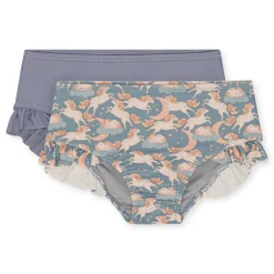 Store Konges Sløjd manuca 2 pak badebukser - UNICORN BLUE unicornblue