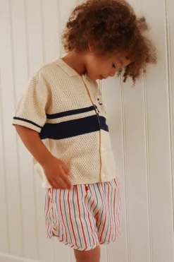 Clearance Konges Sløjd marlon shorts - ANTIQUE STRIPE antiquestripe