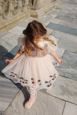 Store Konges Sløjd MEI KJOLE - GOLD BLUSH goldblush