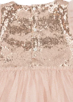 Store Konges Sløjd MEI KJOLE - GOLD BLUSH goldblush