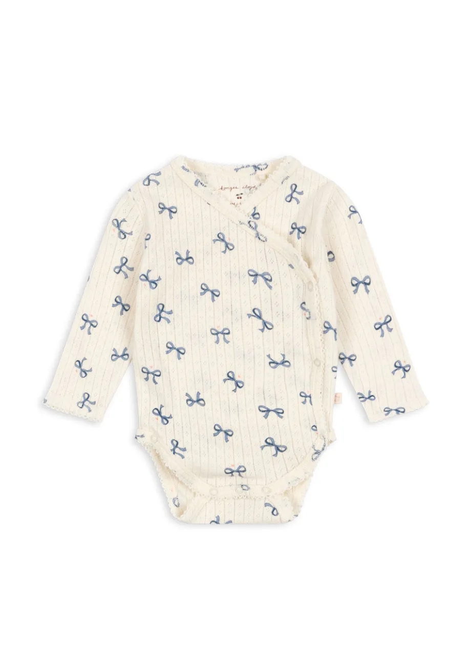 New Konges Sløjd Minnie body til nyfødt - bow bleu bowbleu